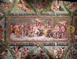 The Banquet of the Gods, ceiling painting of the Courtship and Marriage of Cupid and Psyche